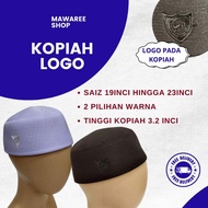 Kopiah Logo Putih Hitam Kopiah Segak Tegak Ketayap  Dewasa Kanak kanak Pelajar Tahfiz / Ready Stok s