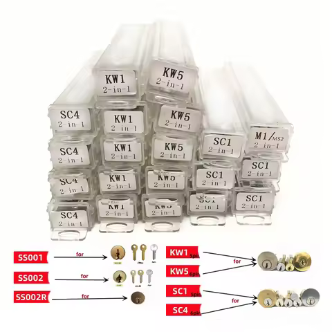 Lishi 2 in 1 SS001 SS002 SS002R SS003 KW1 SC1 KW5 SC4 R52 M1/MS2 R52L LW4 LW5 Lishi Tools