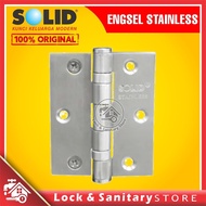 HSS SLD 16 3X2.5X2 2BB US32D Solid Hinge Stainless Steel Door Hinge