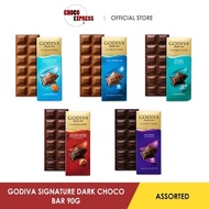 Godiva Signature Dark Chocolate Bar 90g Assorted Flavors (With Halal Logo)