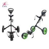 [COD] Foldable Lightweight Golf Cart Lightweight Accessories Golf Bag Pull Cart Push Pull Golf Cart