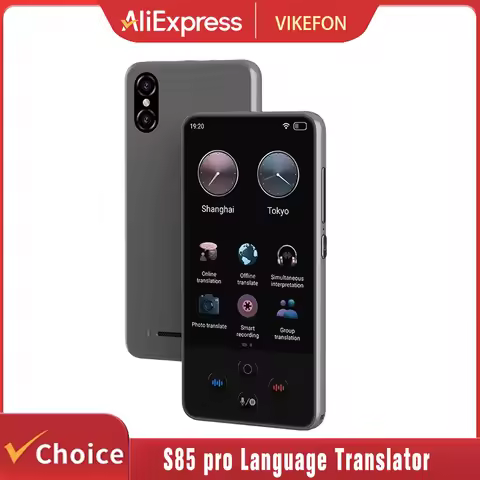 S85 pro Language Translator Device 4 inch 138 Languages Voice Video Recording Translating Offline Tr
