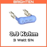Resistor 3.9 Kohl 3 Watt 5% 3K9 3.9Kohm 3W