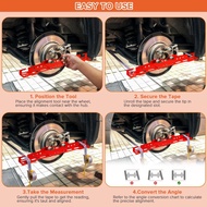 เครื่องมือจัดตำแหน่งการจัดตำแหน่งนิ้วเท้าโลหะอัลลอยเครื่องมือจัดตำแหน่งล้อสำหรับยานพาหนะ RWD