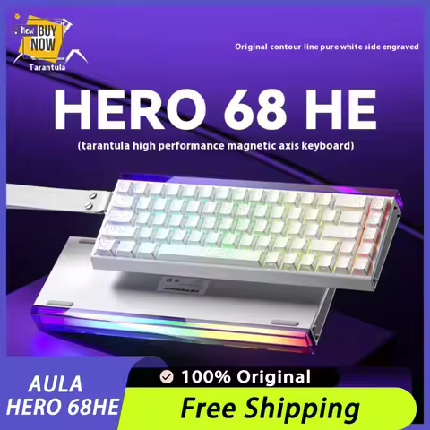 AULA Hero 68HE Magnetic Keyboard RGB Light Wired Hot Swap Esports 8K Gaming Hero68 Mechanical Keyboa