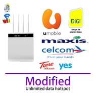 【Modified】unlocked 300Mbps Wifi Penghala 4G Lte Cpe Router Mudah Alih dengan Port Lan Sokongan Kad Sim Router