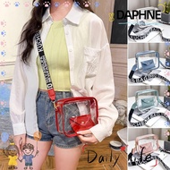DAPHNE Shoulder Bag, Handbag PVC Crossbody Bags, Casual with Small Phone Bags Transparent Jelly Bag 