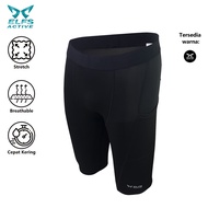 ELFS ACTIVE Compression Celana Pendek  Legging Gym Baselayer Short Pants Celana Olahraga -y1