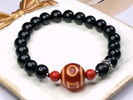 Tibetan Dzi Beads Heaven & Earth Dzi Beads 藏传老矿天地天珠 13.7x14.2mm