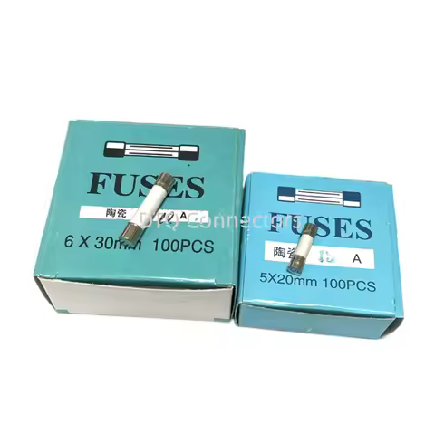 100PCS/LOT 5*20/6x30mm ceramic fuse tube fuse F0.1A 0.25A 0.3A 0.63A 4A 7A 8A