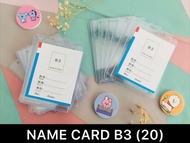 DE ROYALE - (20 PCS)PLASTIK ID CARD B3 / NAME TAG PANITIA / NAME TAG UJIAN / MIKA ID CARD ISI 20 PCS