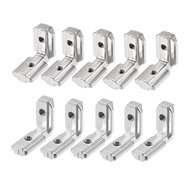 10Pcs T Slot L-Shape 3030 4040 Aluminum Profile Interior Corner Connector Joint Bracket with/without