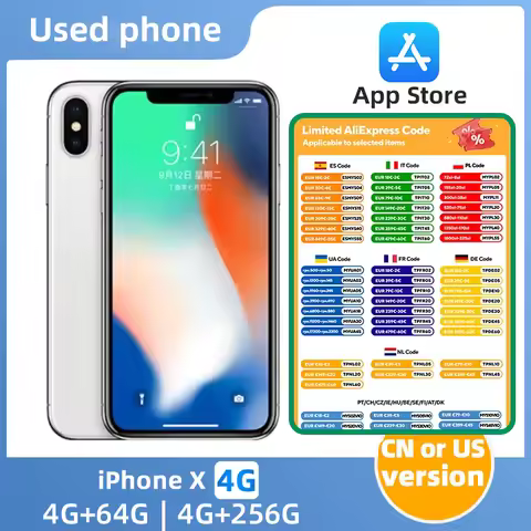 Apple iphone X ios 5.8 inch 256GB ROM All Colours in Good Condition Original used phone
