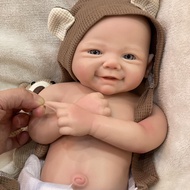 Lifelike Reborn Baby Doll 16 Inch Full Silicone Handmade Weighted Newborn Lifelike Baby Dolls Set fo