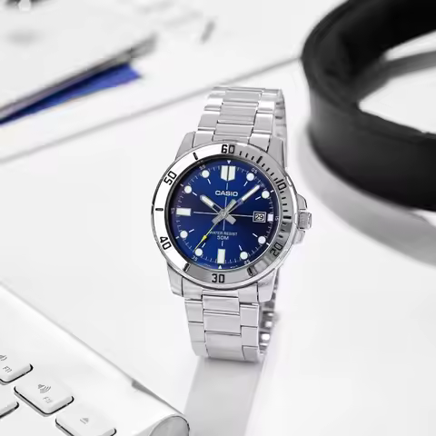 Casio MTP-VD01D Series Business and Leisure Quartz Men's Watch Light Luxury 50m Waterproof Watch