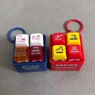 ZHUOWANG EGPWS Warning Simulator, 737 Airbus Aircraft Route Pilot Keychain, Collection Plastic Penda