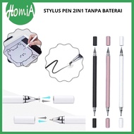 Stylus Pen 2in1Universal For iPad Android Phone Tablet Tanpa Batrai -HOMIA
