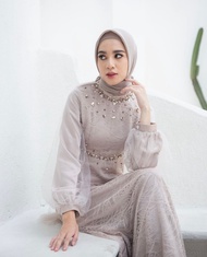 SALE 60% NADINE DRESS EXCLUSIVE - Baju bresmaid Gamis modern Dress brokat baju lebaran terbaru | Gam