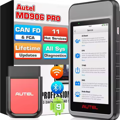Autel MaxiDiag MD906 Pro Auto Car Diagnostic Tool OBD2 Scanner Tools Supports CAN FD Code Reader Upg