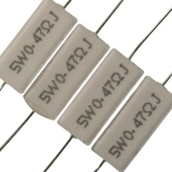 PACK OF 5-10 PCS 0.47 OHM 0R47 5 WATTS RESISTOR