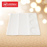 9'' Melamine White Rectangle Plate Tableware GZA