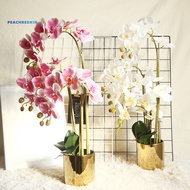 PEH-1Pc Faux Orchid Plant Natural Realistic Household Products Orchid Artificial Plants Decoration for