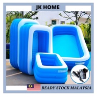 JK HOME 3M /2.6M /2.1M Inflatable Swimming Pool Family Big Size Swimming Pool Slide Big Pool Kids