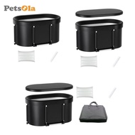 [PETSOLA] Ice Bath Tub Foldable Bathtub for Shower Large Bathing Tub Barrel Bathtub Portable Bathtub