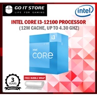 Intel Core I3-12100 /I3-12100F (NO GRAPHIC) LGA1700 Desktop Processor (12M CACHE, UP TO 4.30 GHz ) I