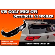 VOLKSWAGEN GOLF MK8 GTI OETTINGER V2 SPOILER DUCKTAIL VW GOLF MK8.5 GTI OETTINGER 2 SPOILER ROOF WIN