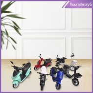 [Flourishroly5] 6 Pieces 1:24 Scale Electric Motorcycle Model Kits Desktop Centerpiece DIY