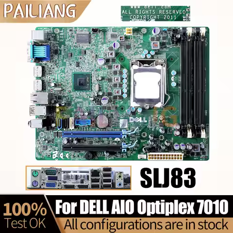 For Dell AIO Optiplex 7010 Notebook Mainboard 0F3KHR 0DYJCY ALL RIGHTS RESERVED SLJ83 All-in-one Mai