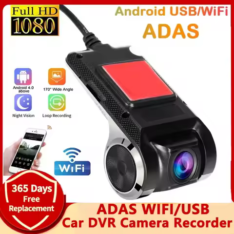 Car DVR Camera Recorder HD mini Camera WIFI USB Dash Cam for Car DVD Android Player ADAS 1080P Night