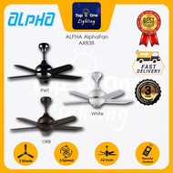 ALPHA AlphaFan - AX838 5B 42" Inch Ceiling Fan with 5 Blades (5 Speed Remote)