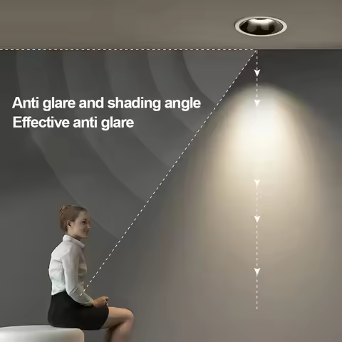 7W/12W LED Recessed Spotlights Dimmable LED Ceiling Downlight Anti-Glare Recessed Ceiling Light for 