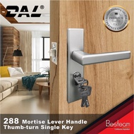DAL 288 Mortise Lever Handle Thumb-turn Lockset with key