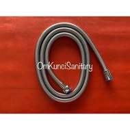 Shower Hose Flexible Chrome Hose Flexible Jet Shower Hose Length 1,2M 120cm 1.5M 150cm