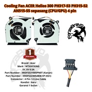 ACER Cooling Fan Laptop Helios 300 PH317-53 PH315-52 AN515-55 pair of CPU GPU 4 pins 1 Month Warrant