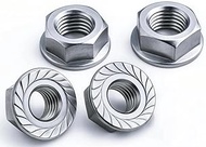 (4 pcs) 8mm Nut Lawn Mower Handlebar Handle Stay Cutter Housing, Flange for Honda 94050-08080 HR21 H