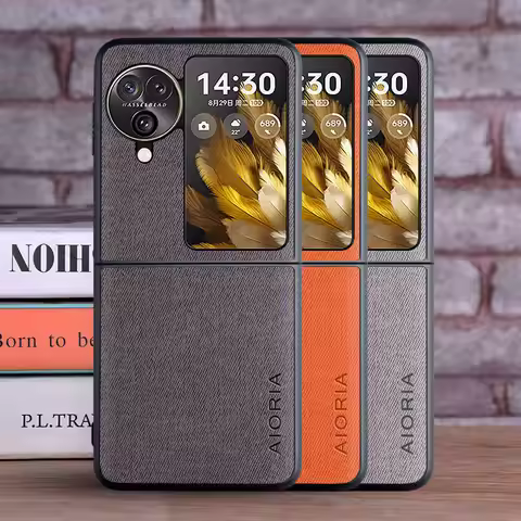 Case for Oppo Find N3 Flip N2 Flip 5G coque Luxury textile Leather soft hard phone cover funda for o