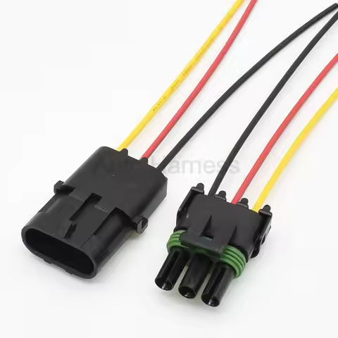 1 Pc 3 Pin Automotive Waterproof Haltech MAP TPS Connector Coil Wire Harness Plug Socket 12010717 12