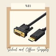 UGREEN DP Male To VGA Male Cable 1.5M (Black) (DP105) 1.5M