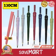 24 Ribs Long Handle Big Umbrella Anti-UV Sun Rainstorm Protector Large Surface Parasol / Payung Besa