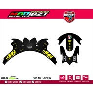 KAWASAKI HELMET DECAL VR 46 CARBONkawasaki