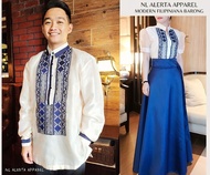 COD丨 MODERN FILIPINIANA BARONG FOR MEN AND WOMEN COUPLE (INDIVIDUAL SELLING)