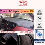 HYUNDAI I10 2014 - 2023 Car Dashboard Carpet Carbon Textured Leather and 3-Layer Anti-Slip Sheepskin