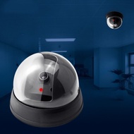 Dfjhnedf กล้องปลอมโดมกล้องวงจรปิดกล้องวงจรปิดปลอมหลอดไฟ LED สีแดงกระพริบเหมาะสำหรับใช้ในในร่มและกลางแจ้ง