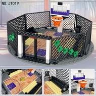 Hot Sale~JT019 JT021 JT024 Street Basketball Court Assembled Building Blocks Sports Sports Doll Toys