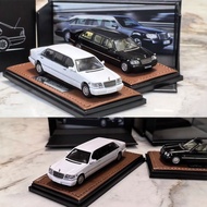 WTX 1/64 Mercedes-Benz S-Class (W140) Pullman Diecast Car Model Alloy Simulation Collection Toy Gift