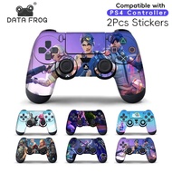 DATA FROG 2PCS Sticker For PlayStation 4 PS4 Controller Fortress Night Skin Protective Stickers Game